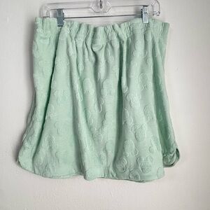 NWT Disney Mint Green Skirt XL Dimensional Mickey Mouse‎ Print Athleisure Resort